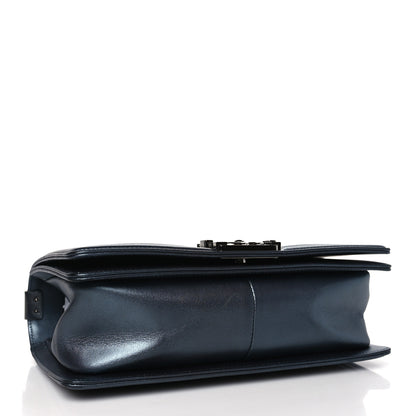 Chanel Calfskin Crystal Quilted Medium Boy Flap Charcoal 4 of 11