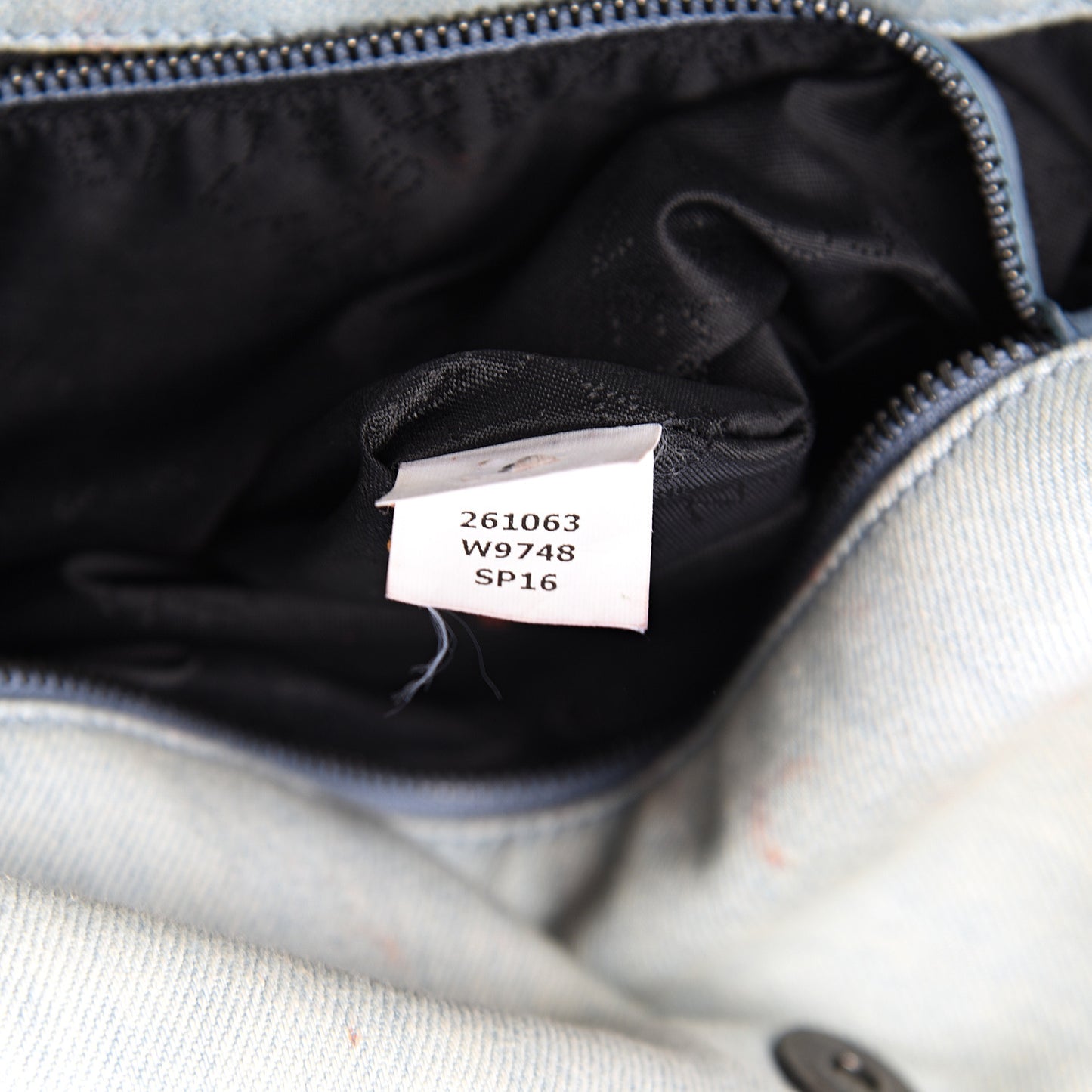 Denim Poppy Small Falabella Tote Blue
