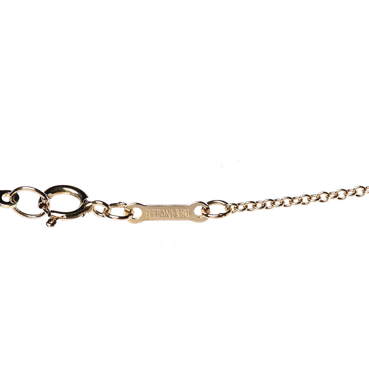 18K Yellow Gold 11mm Elsa Peretti Open Heart Pendant Necklace