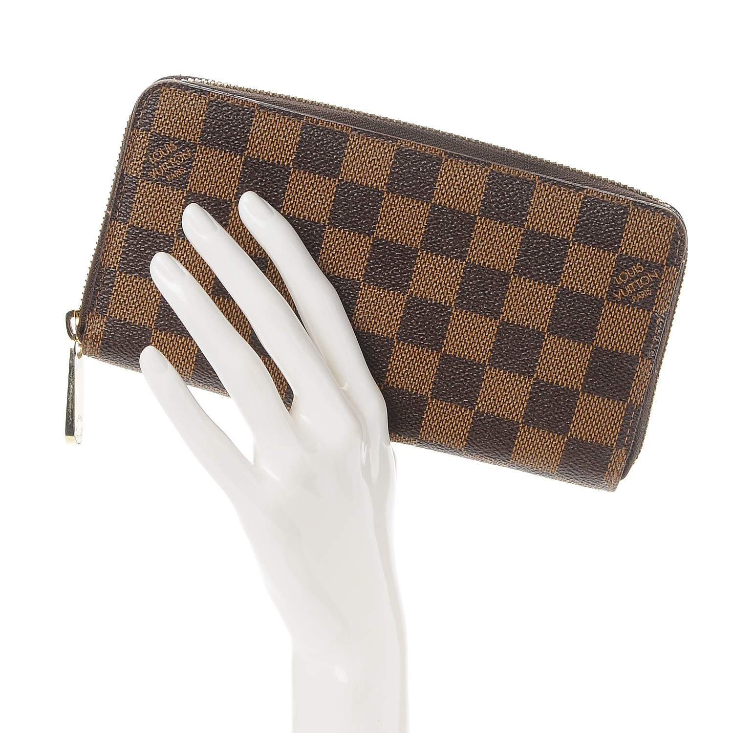 Louis Vuitton Damier Ebene Zippy Wallet 2 of 7