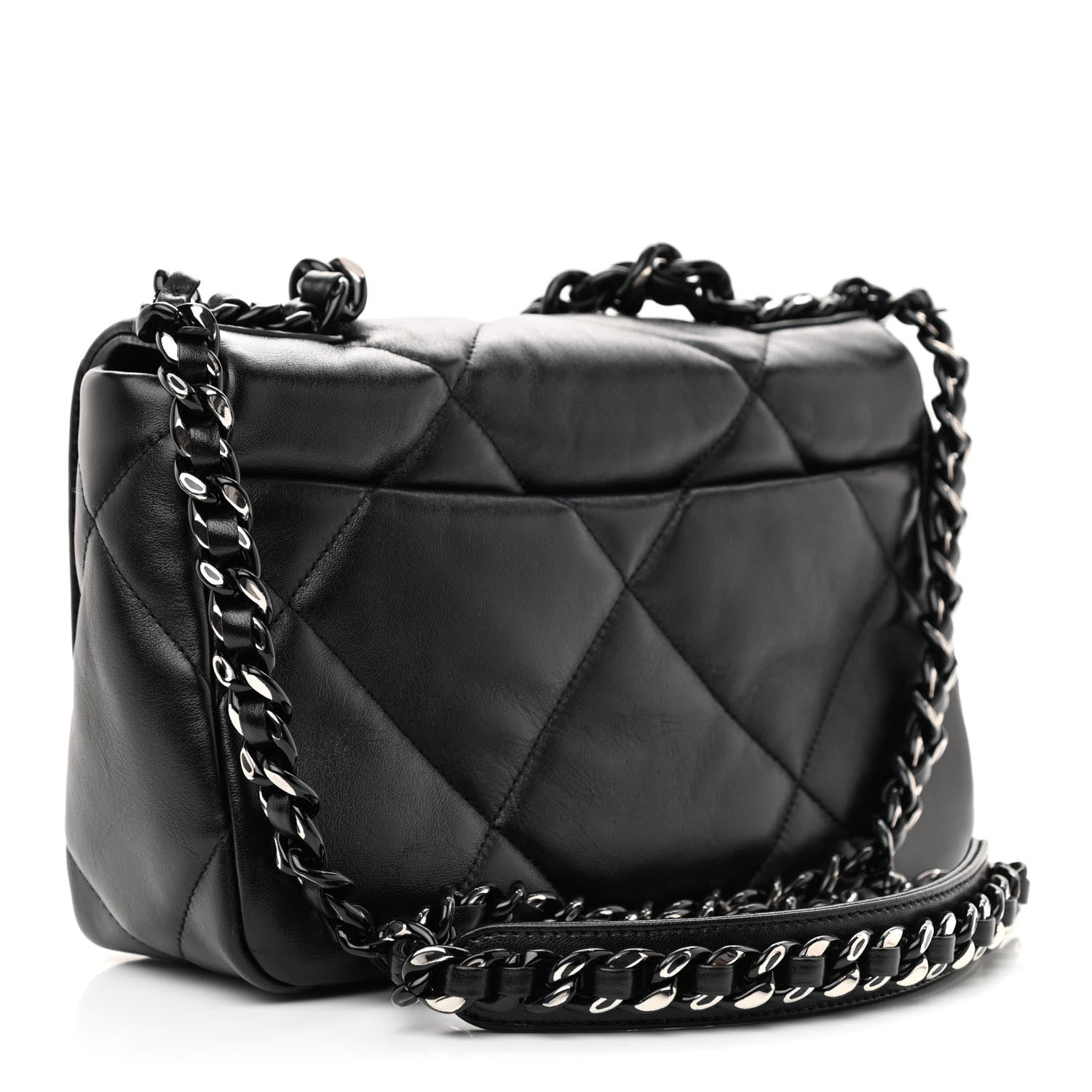Chanel Lambskin Quilted Medium Chanel 19 Flap So Black 2 of 10
