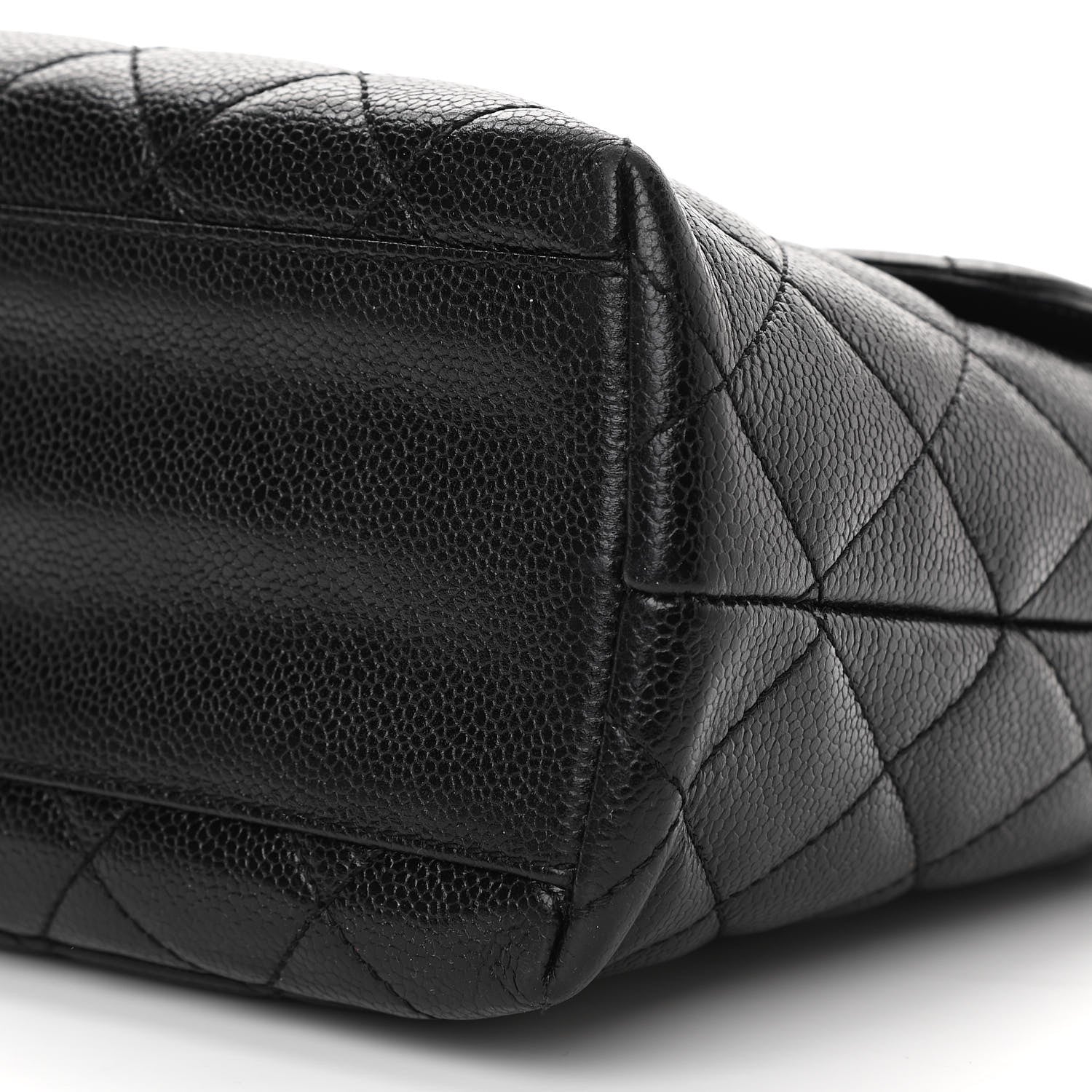 Chanel Caviar Quilted Jumbo Kelly Flap Black 12 of 14