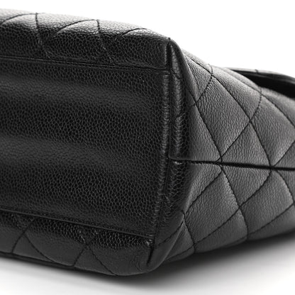 Chanel Caviar Quilted Jumbo Kelly Flap Black 12 of 14