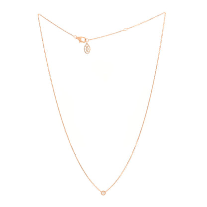 Cartier 18K Pink Gold Diamond XS D'Amour Pendant Necklace 3 of 4