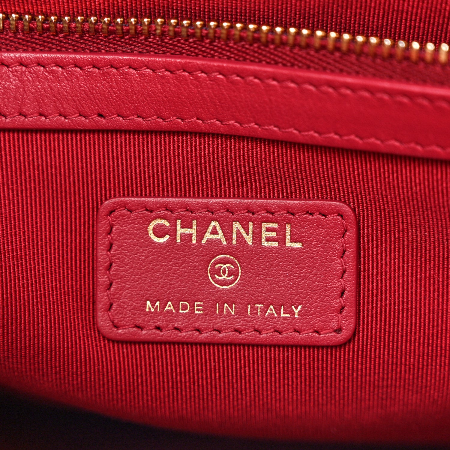 Chanel Goatskin Quilted Large Chanel 19 Cosmetic Case Black 6 of 10