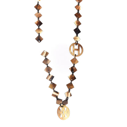 Hermes Buffalo Horn Lacquer Deva Necklace 1 of 3