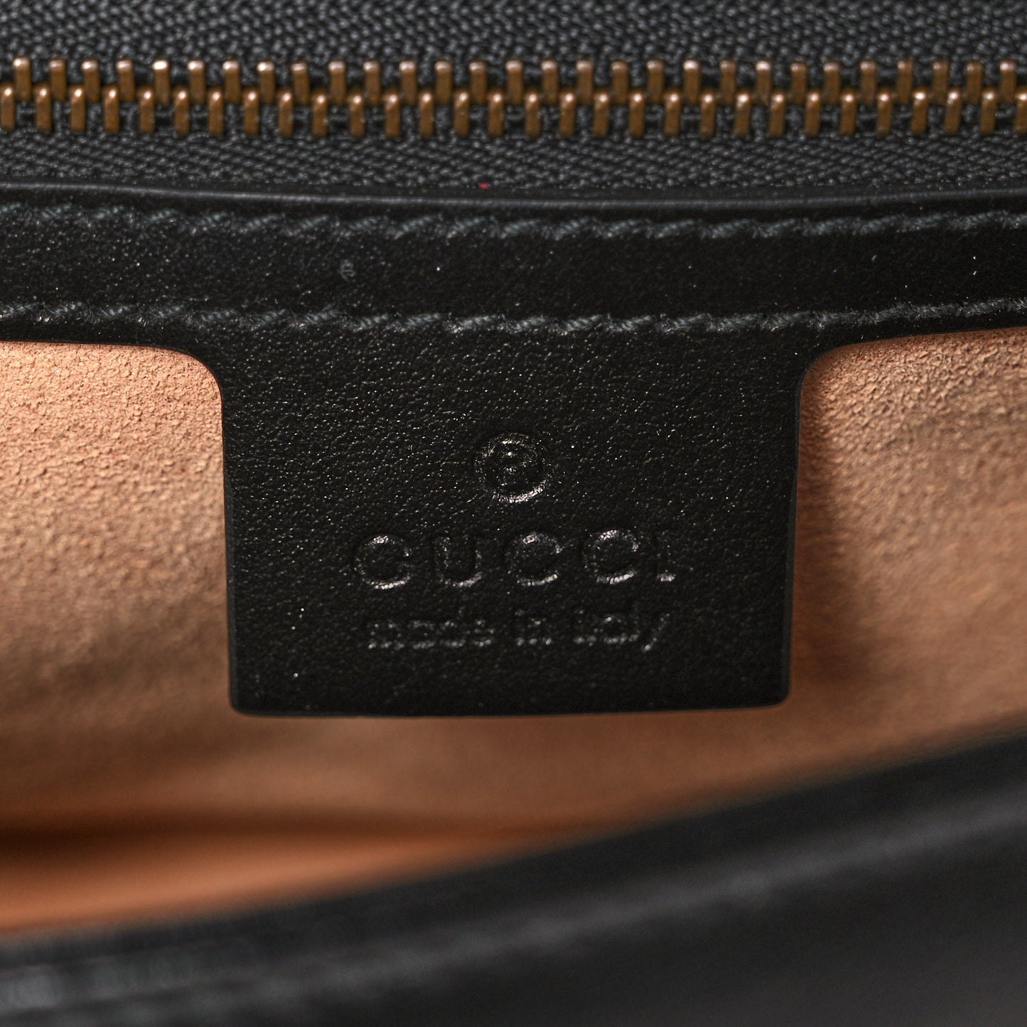 Calfskin Matelasse Small GG Marmont Shoulder Bag Black