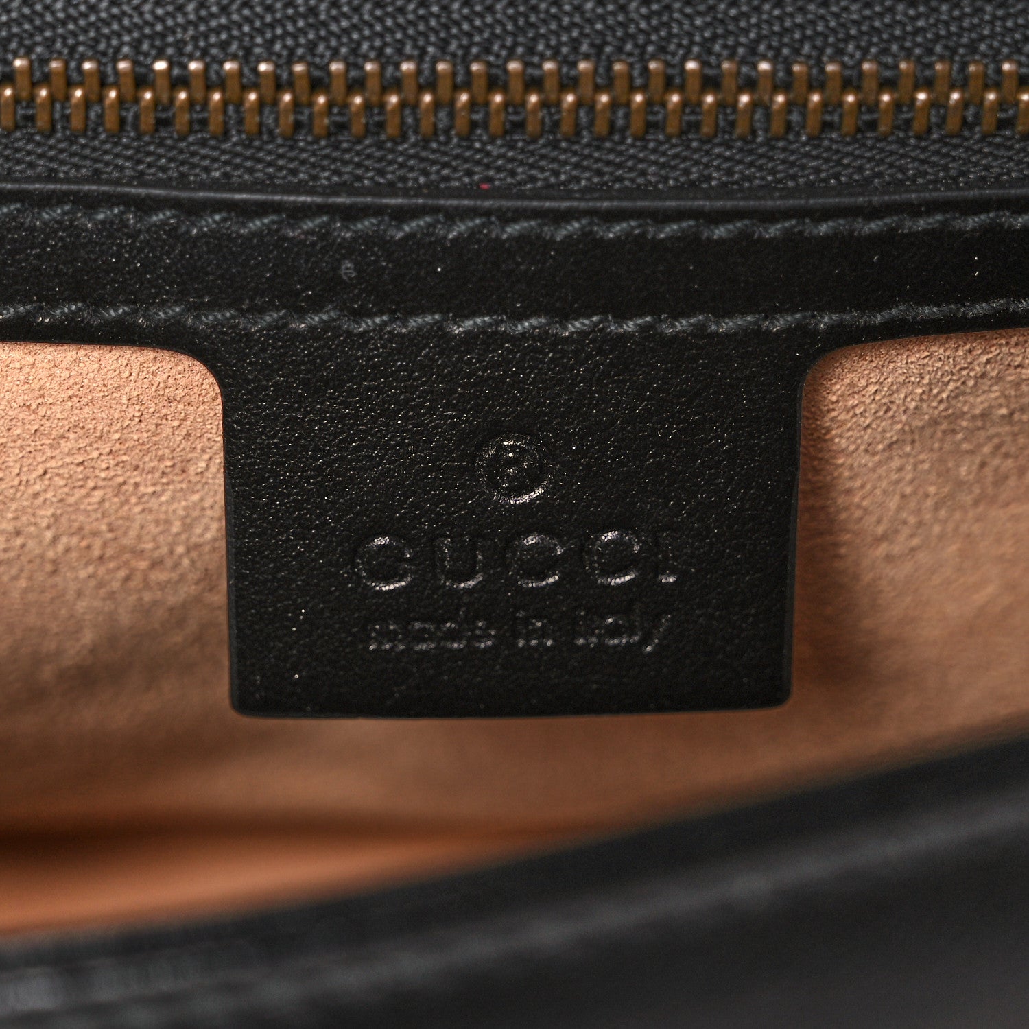 Gucci Calfskin Matelasse Small GG Marmont Shoulder Bag Black 6 of 11