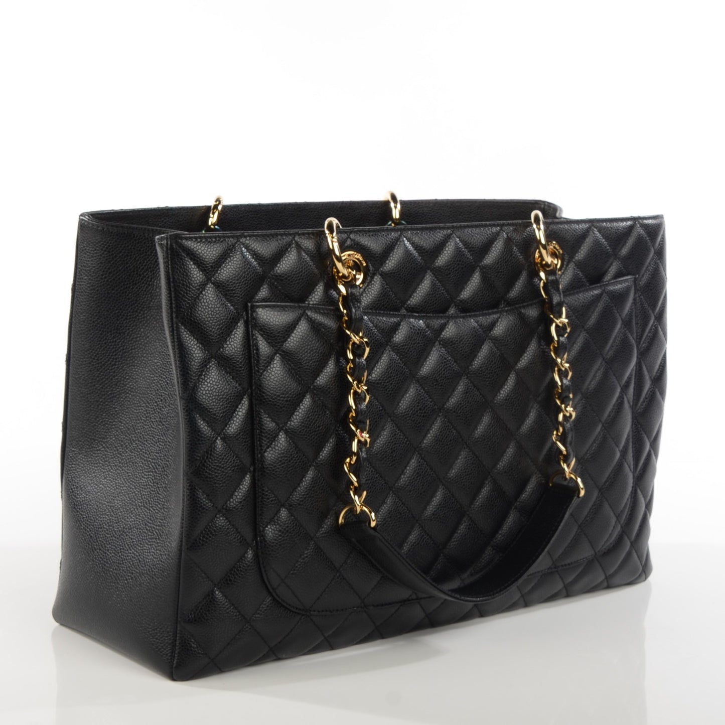 Caviar Quilted XL Grand Shopping Tote GST Black