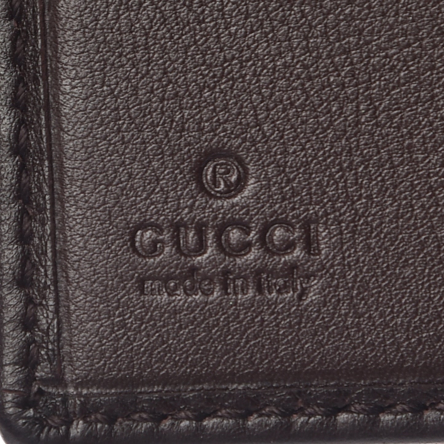 Guccissima Sukey French Flap Wallet Chocolate