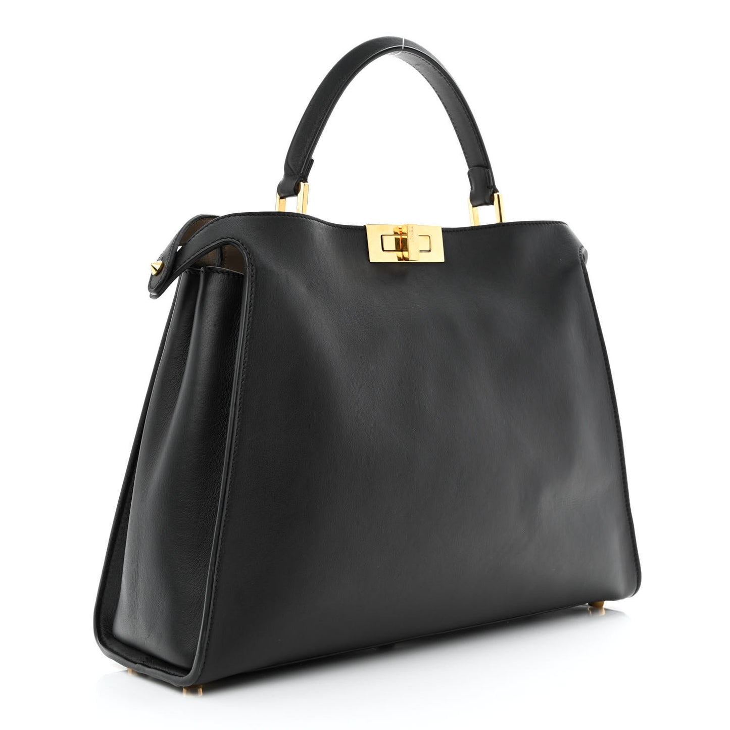 Vitello Tahiti Burro Large Peekaboo Iconic Essentially Satchel Black Corda