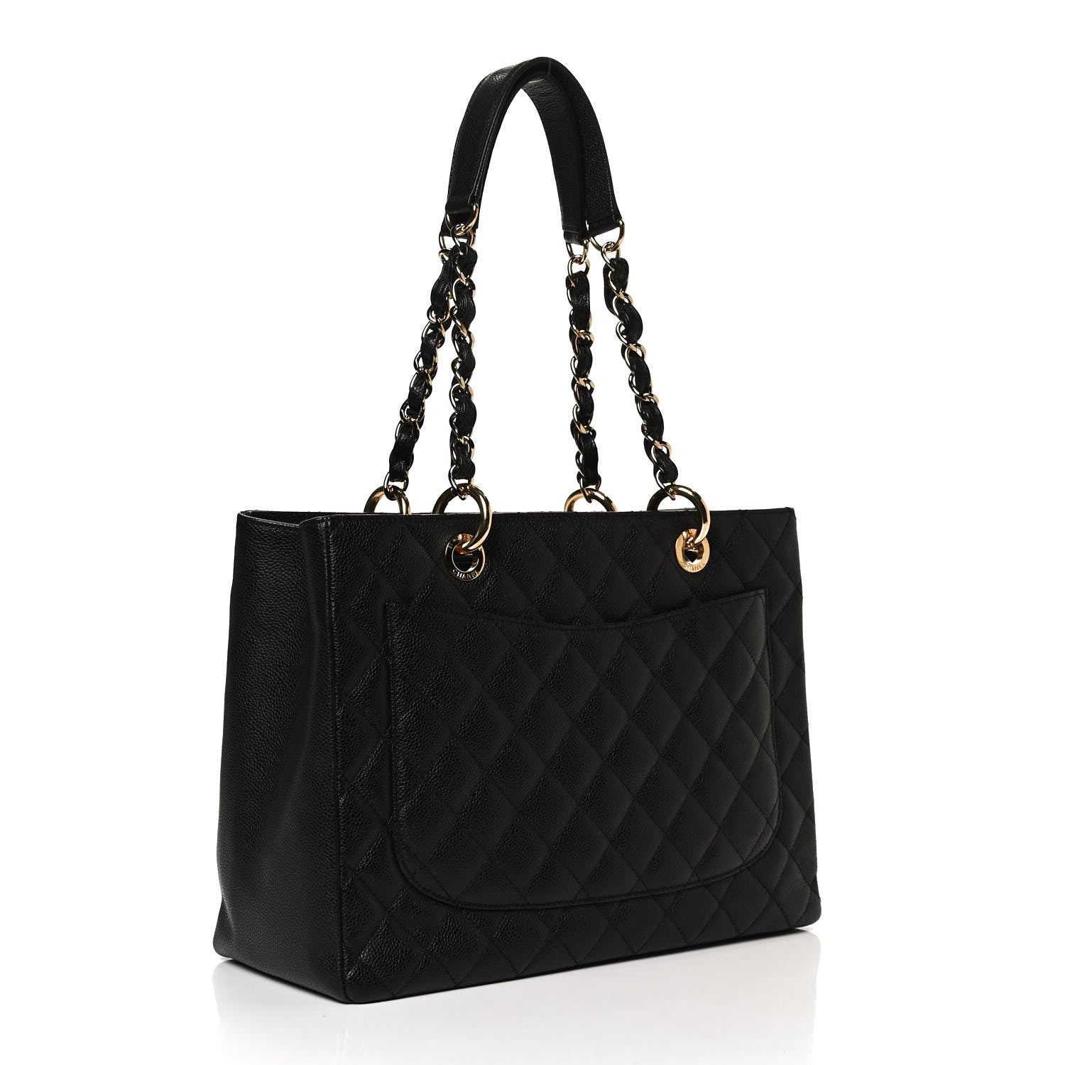Chanel Caviar Quilted Grand Shopping Tote GST Black 3 of 18