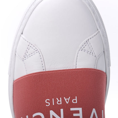 Givenchy Calfskin Band Logo Womens Urban Street Sneakers 36 White Red 10 of 11