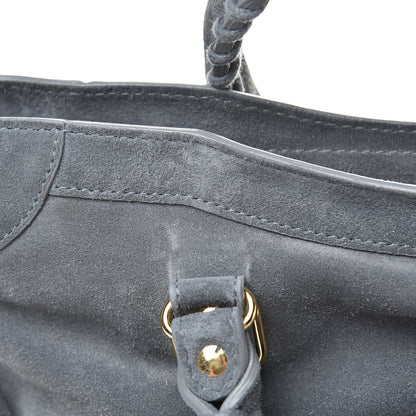 Balenciaga Baby Daim Suede Gold Metallic Edge Hardware City Gris Plomb 11 of 12
