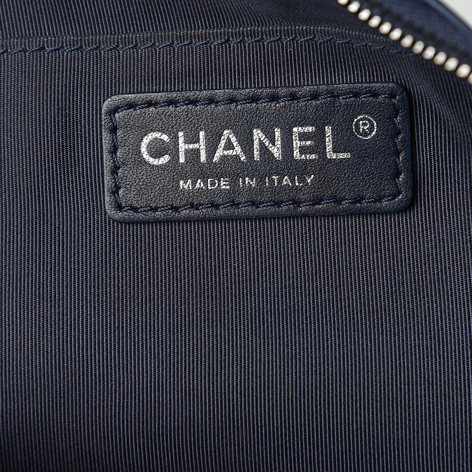 Chanel Crumpled Calfskin Quilted Casual Rock Waist Bag Fanny Pack Blue 5 of 9