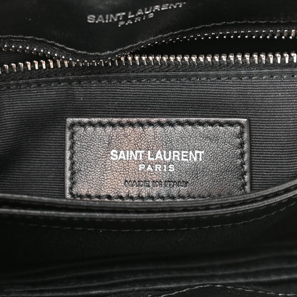 Saint Laurent Calfskin Y Quilted Monogram Toy Loulou Crossbody Bag Black 6 of 12