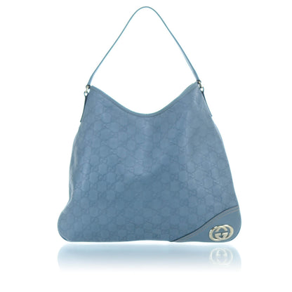 Gucci Guccissima New Britt Hobo Blue 1 of 10