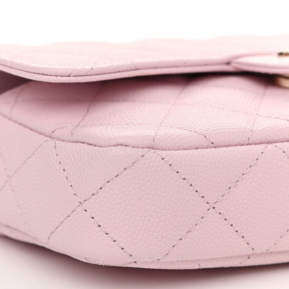 Chanel Caviar Quilted Flap Phone Holder With Chain Light Pink 11 of 13
