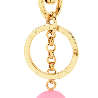 Louis Vuitton Resin Wood Vivienne Trunk VIP Bag Charm Key Holder Pink 3 of 3