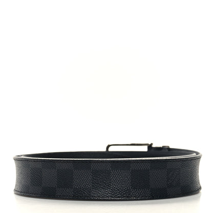 Louis Vuitton Damier Graphite Calfskin Belt 95 38 Black 2 of 7