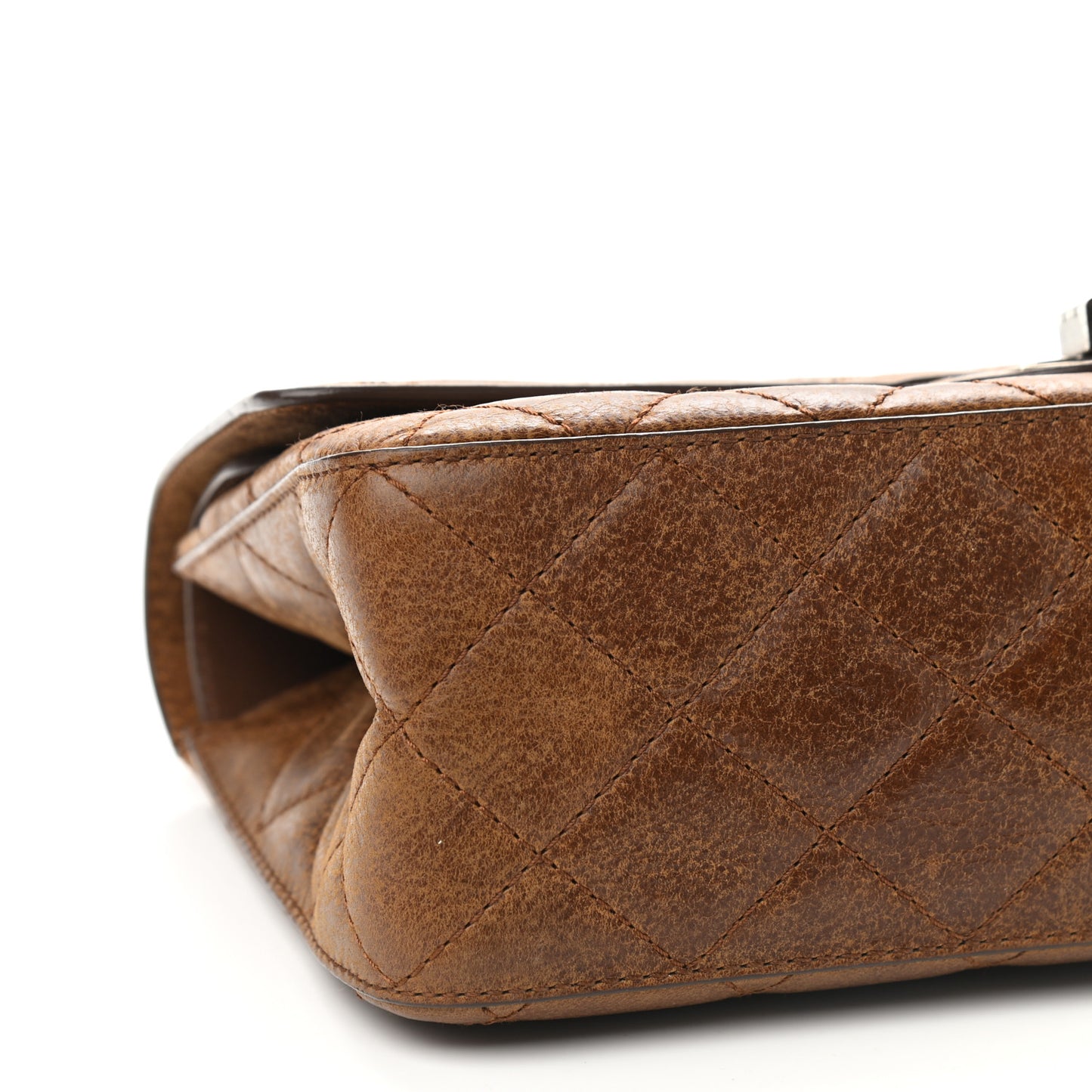 Aged Calfskin Quilted 2.55 Reissue 226 Flap Light Brown