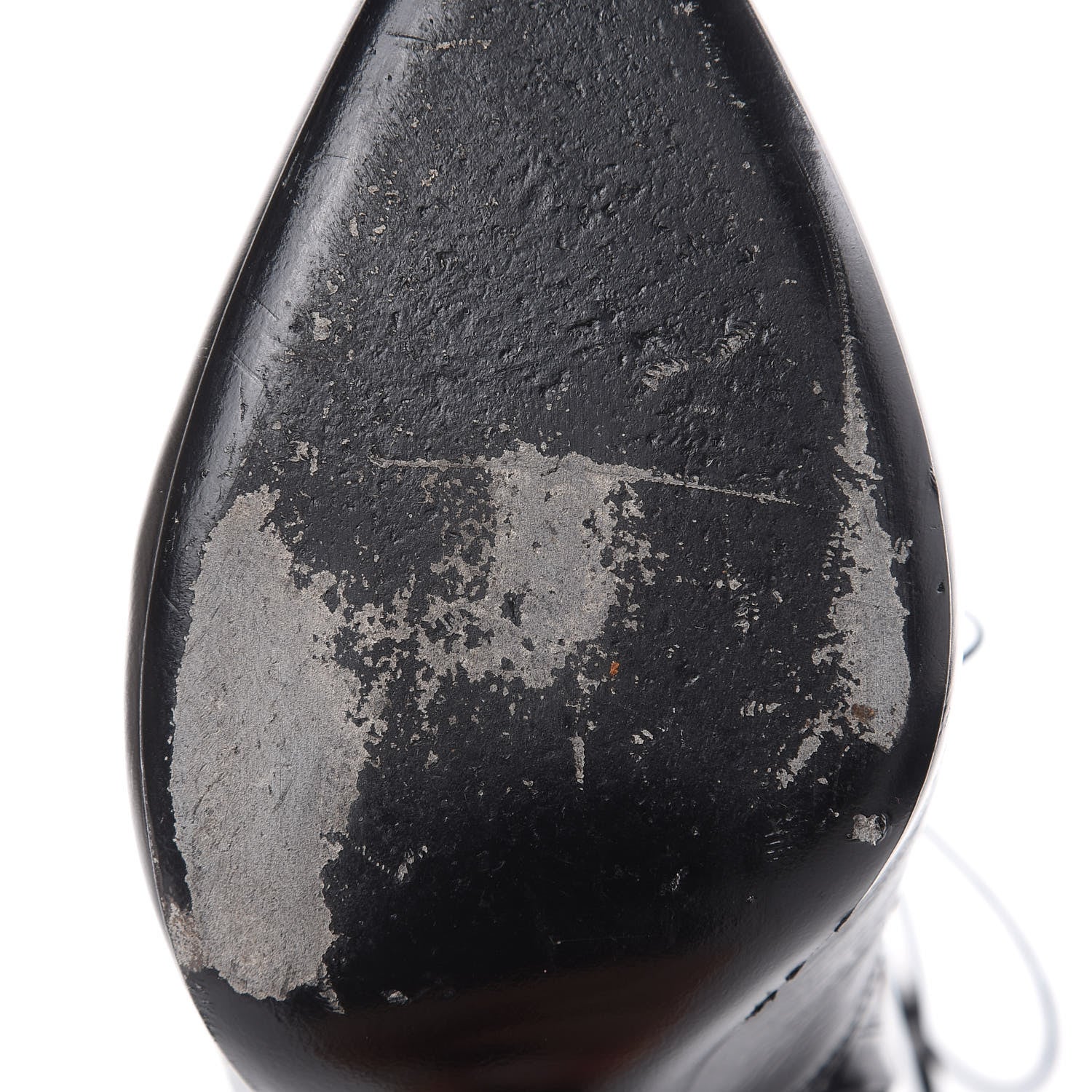 Saint Laurent Shiny Calfskin Fetish Lace Up Ankle Boots 40 Black 6 of 10
