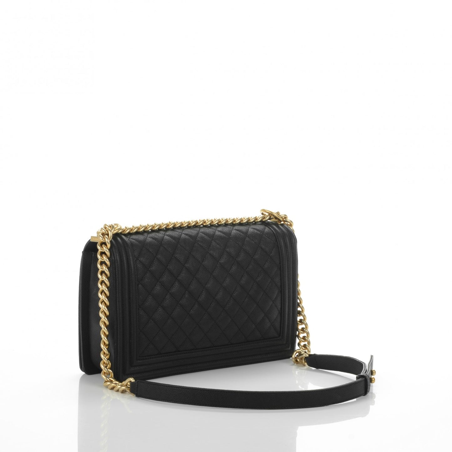 Caviar Quilted New Medium Boy Flap Black