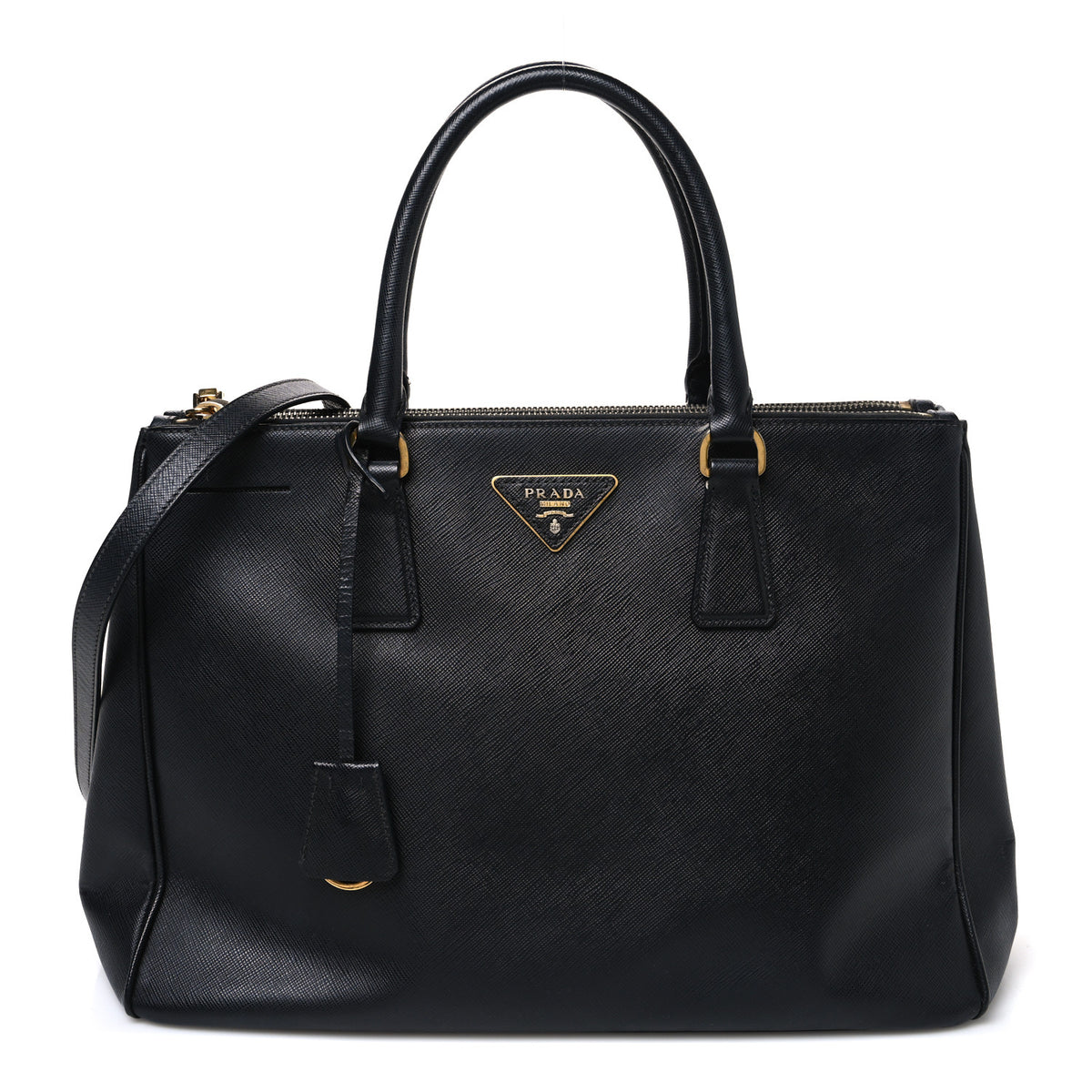 Prada Saffiano Lux Medium Galleria Double Zip Tote Black 1 of 11