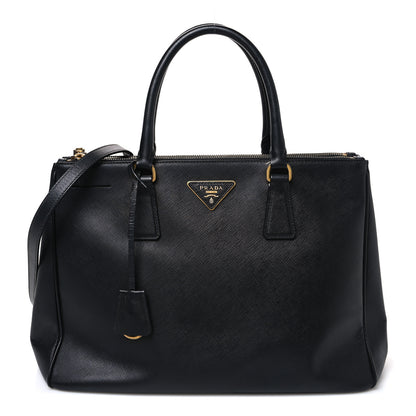 Prada Saffiano Lux Medium Galleria Double Zip Tote Black 1 of 11