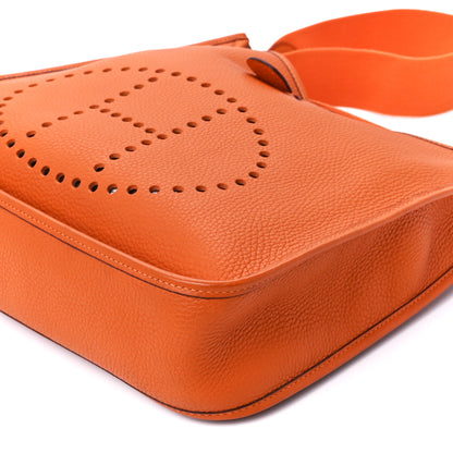 Hermes Taurillon Clemence Evelyne PM Orange 10 of 10