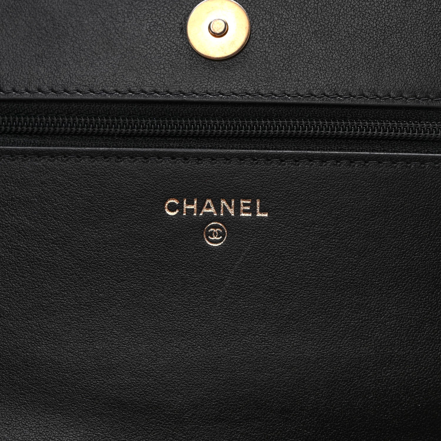 Chanel Caviar Quilted Boy Wallet On Chain WOC Black 5 of 9