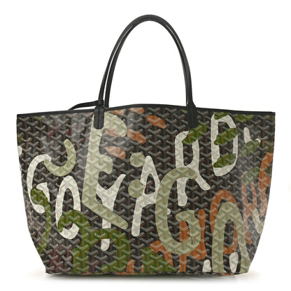 Goyard Goyardine Saint Louis Lettres Camouflage PM Black Green 1 of 11