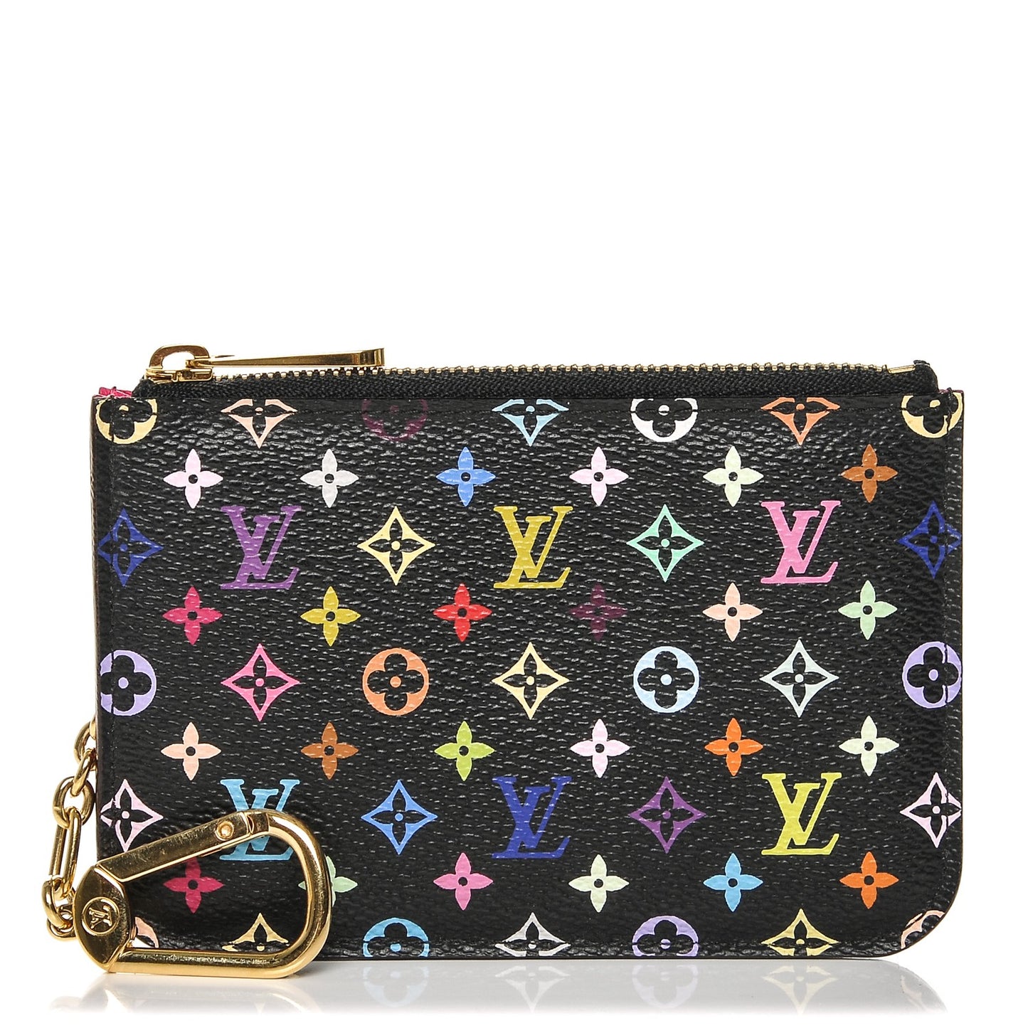 Monogram Multicolor Key Pouch Black Grenade
