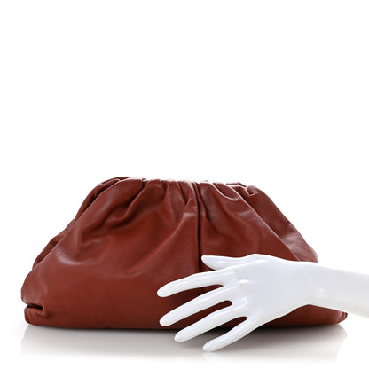 Bottega Veneta Smooth Butter Calf The Pouch Oversized Clutch Rust 2 of 12