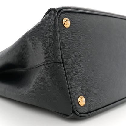 Prada Saffiano Lux Medium Galleria Double Zip Tote Black 9 of 15