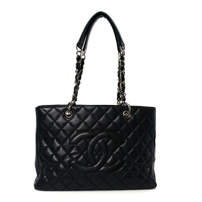 Chanel Caviar Quilted Grand Shopping Tote GST Black 1 of 10
