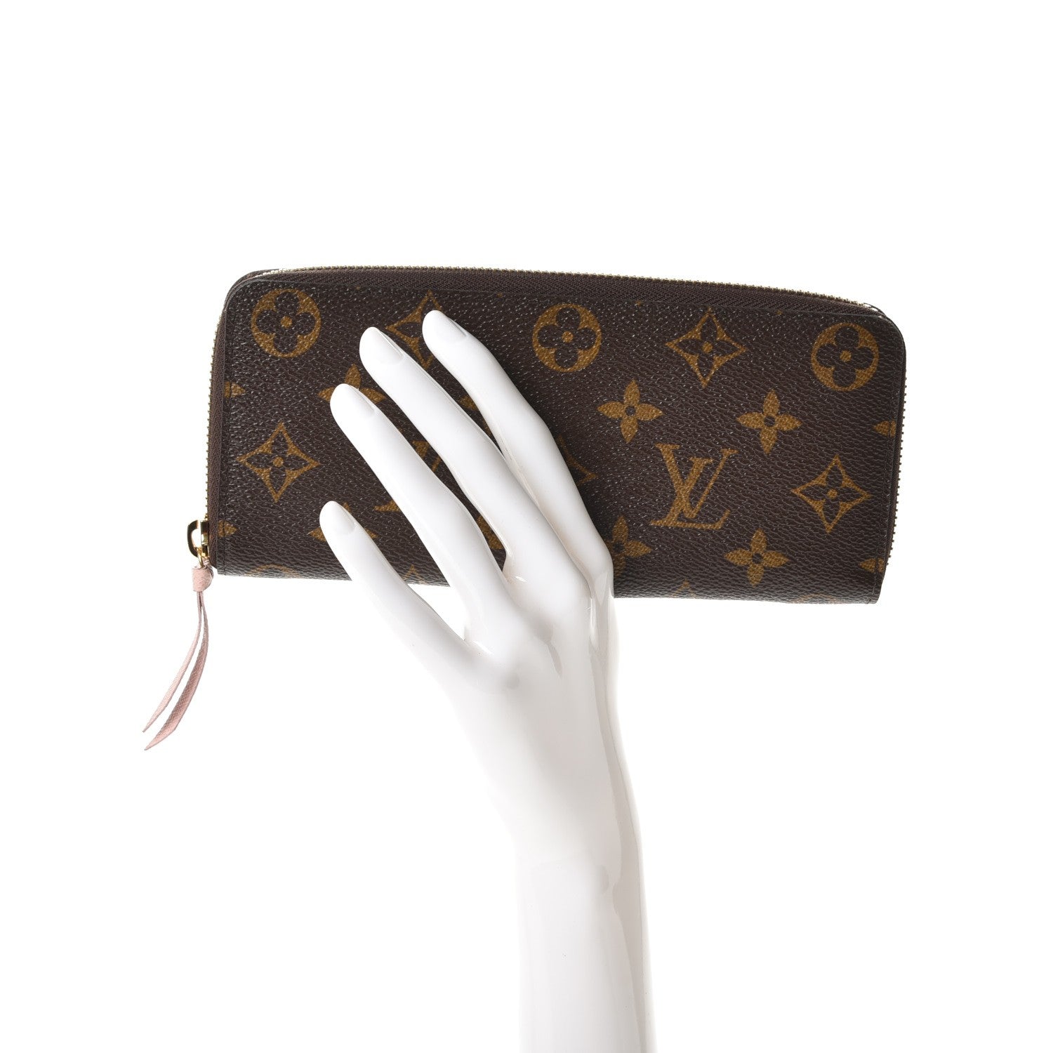 Louis Vuitton Monogram Clemence Wallet Rose Ballerine 2 of 7