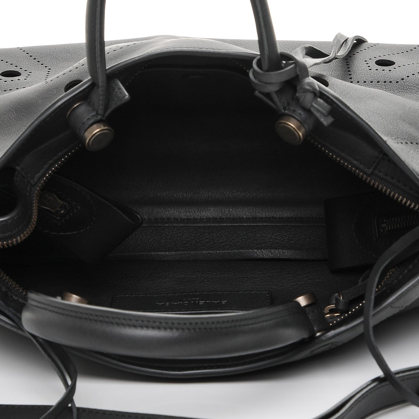 Veau Soyeux Perforated Blackout Hardware S City Black