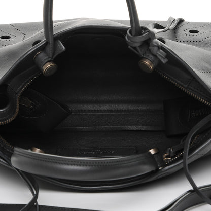 Balenciaga Veau Soyeux Perforated Blackout Hardware S City Black 5 of 7