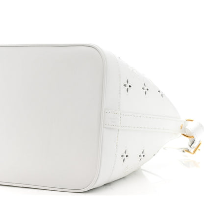 Louis Vuitton Calfskin Monogram Cutout Petit Noe White 10 of 10