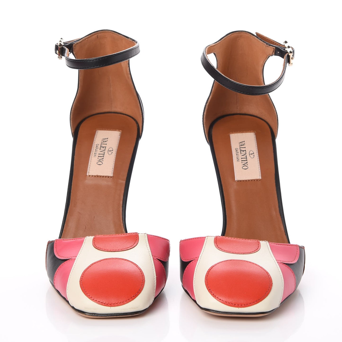 Calfskin Carmen Mary Jane 100mm Pumps 37.5 Black Deep Rose