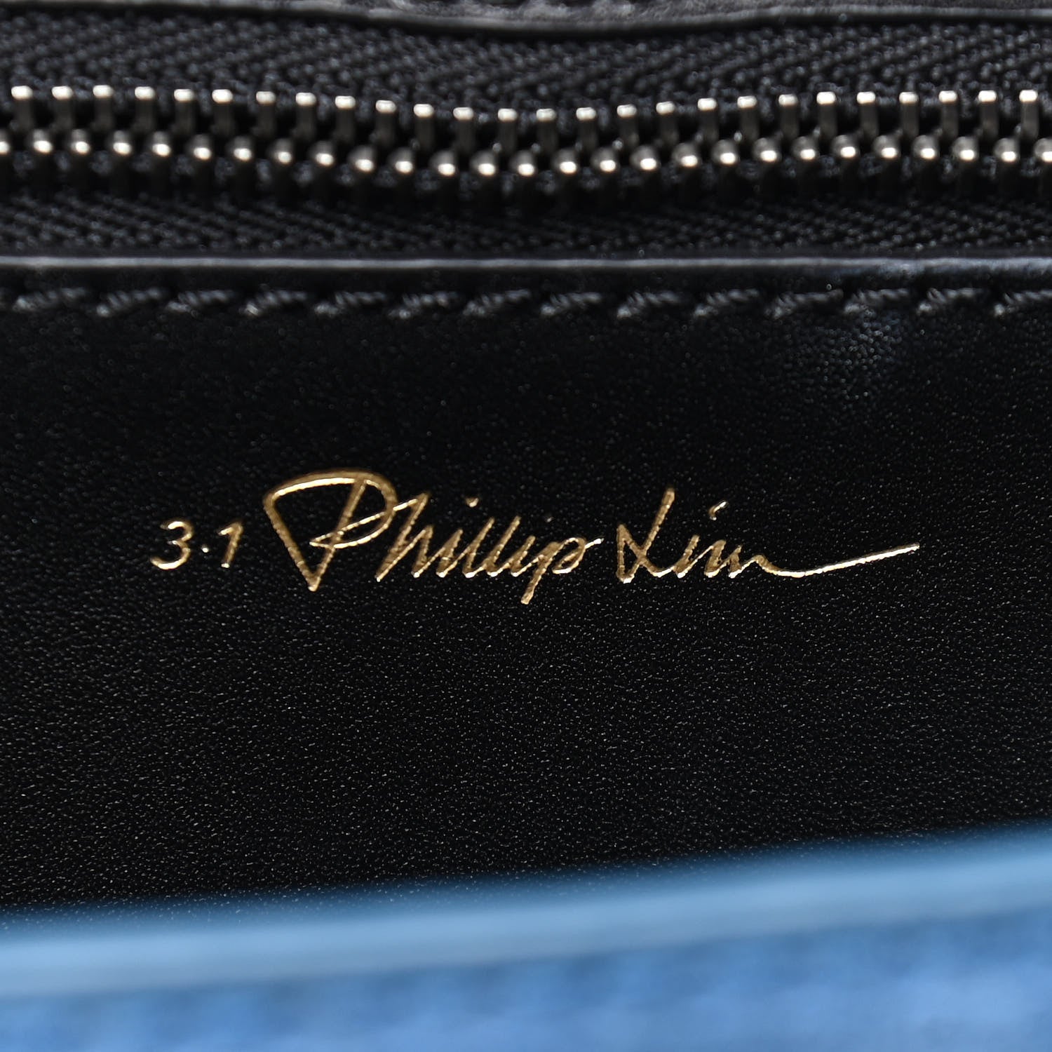 3.1 Phillip Lim Suede Calfskin Mini Pashli Satchel Blue Black 6 of 8