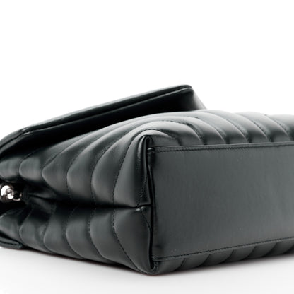 Saint Laurent Calfskin Y Quilted Monogram Small Loulou Chain Satchel Black 10 of 15