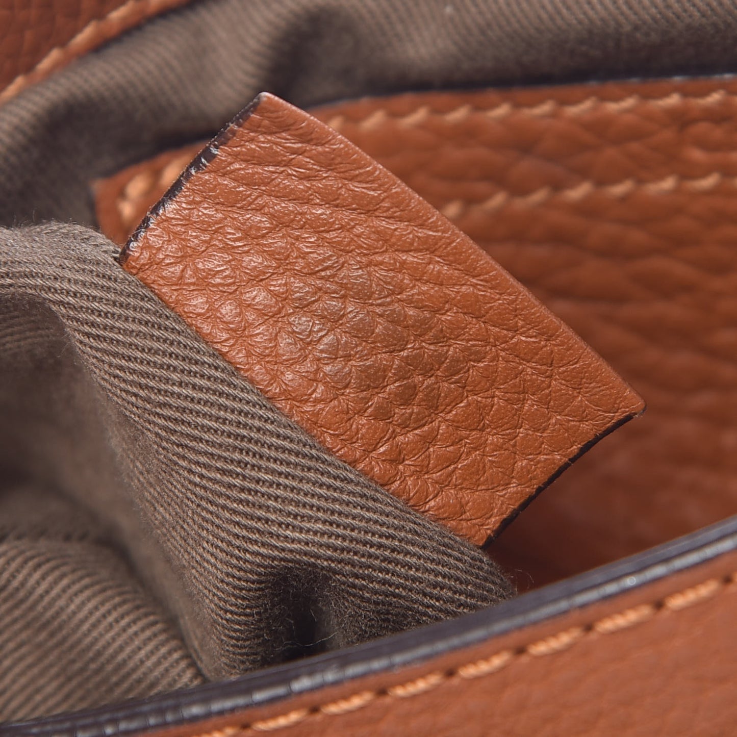 Calfskin Mini Marcie Round Crossbody Bag Tan
