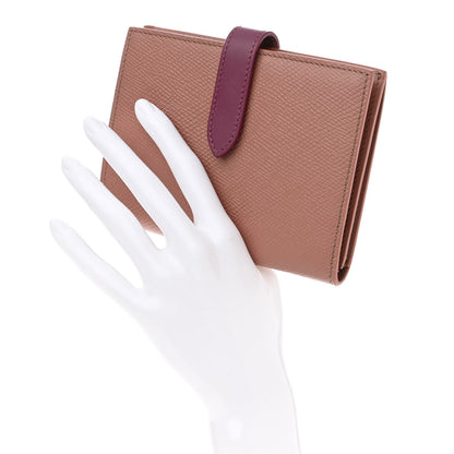 Celine Grained Calfskin Medium Multifunction Strap Wallet Antique Rose Wild Berry 2 of 6