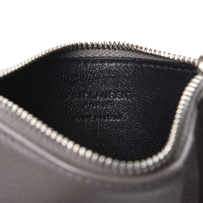 Saint Laurent Grained Calfskin 5 Fragments Zip Pouch Card Holder Earth 8 of 9
