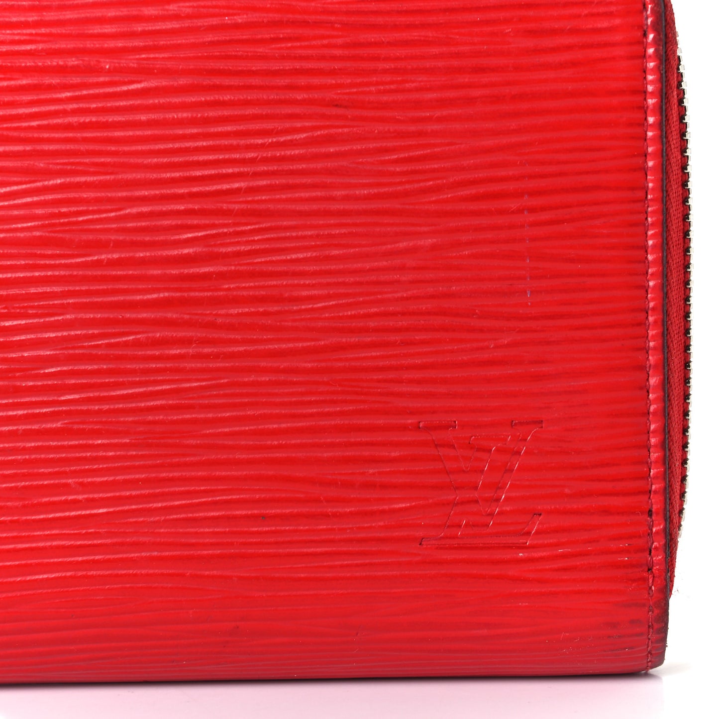 Epi Zippy Wallet Coquelicot