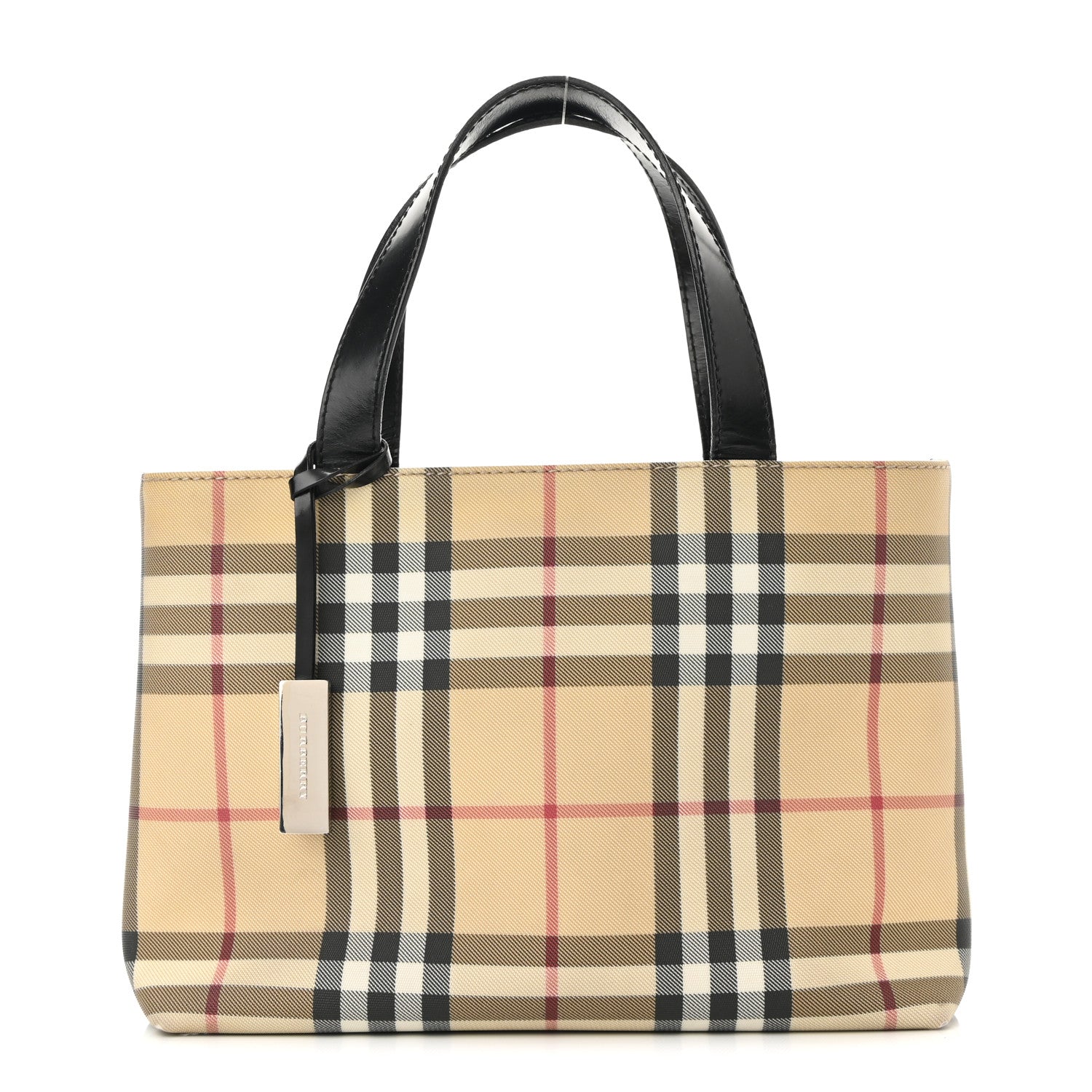 Burberry House Check Small Tote Black 1 of 11