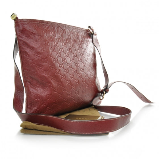 Gucci Guccissima Messenger Bag Red 3 of 11