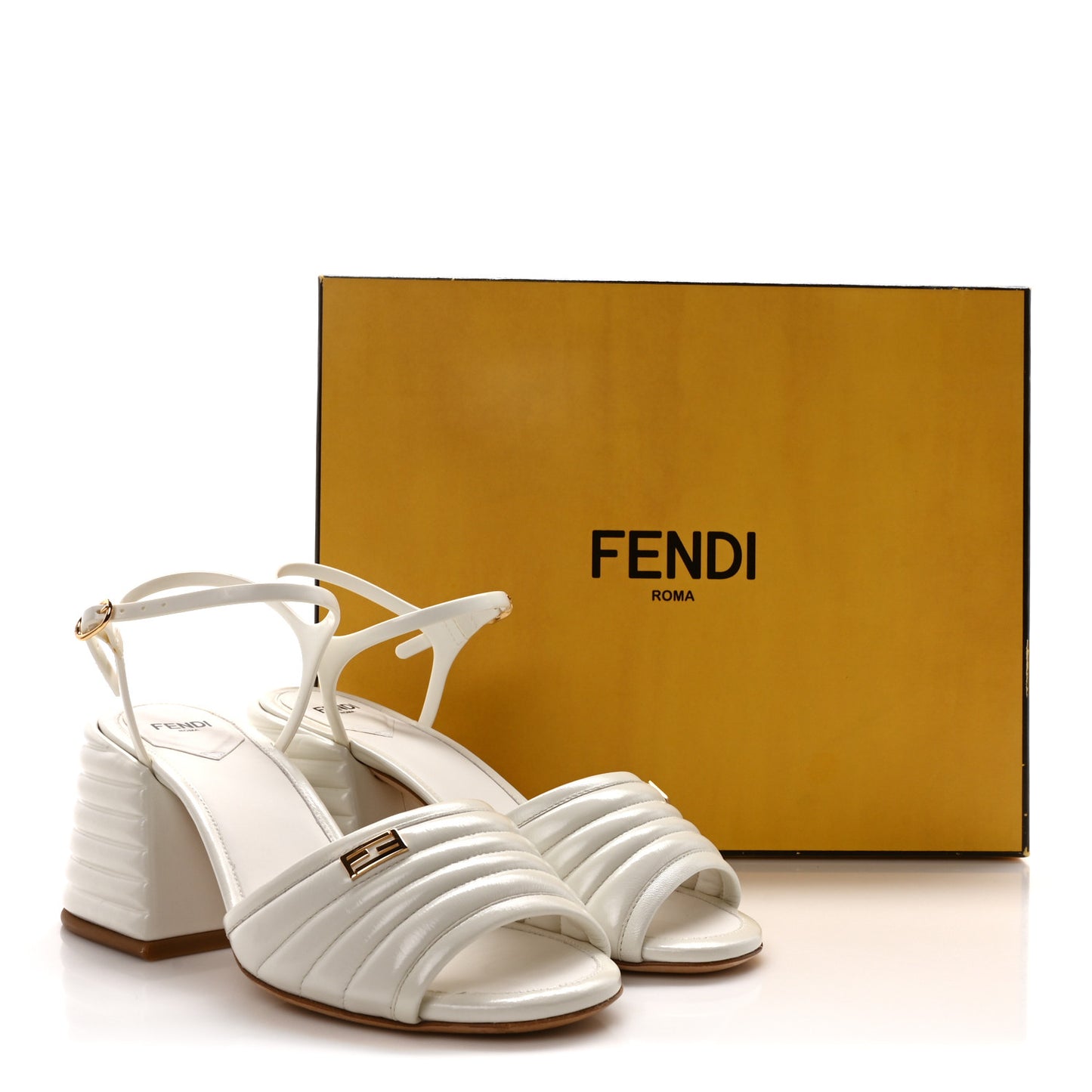 Vitello Promenade Slingback Sandals 37 White